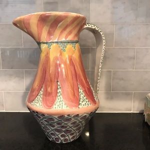 MacKenzie-Childs 3 Quart Ceramic Pitcher